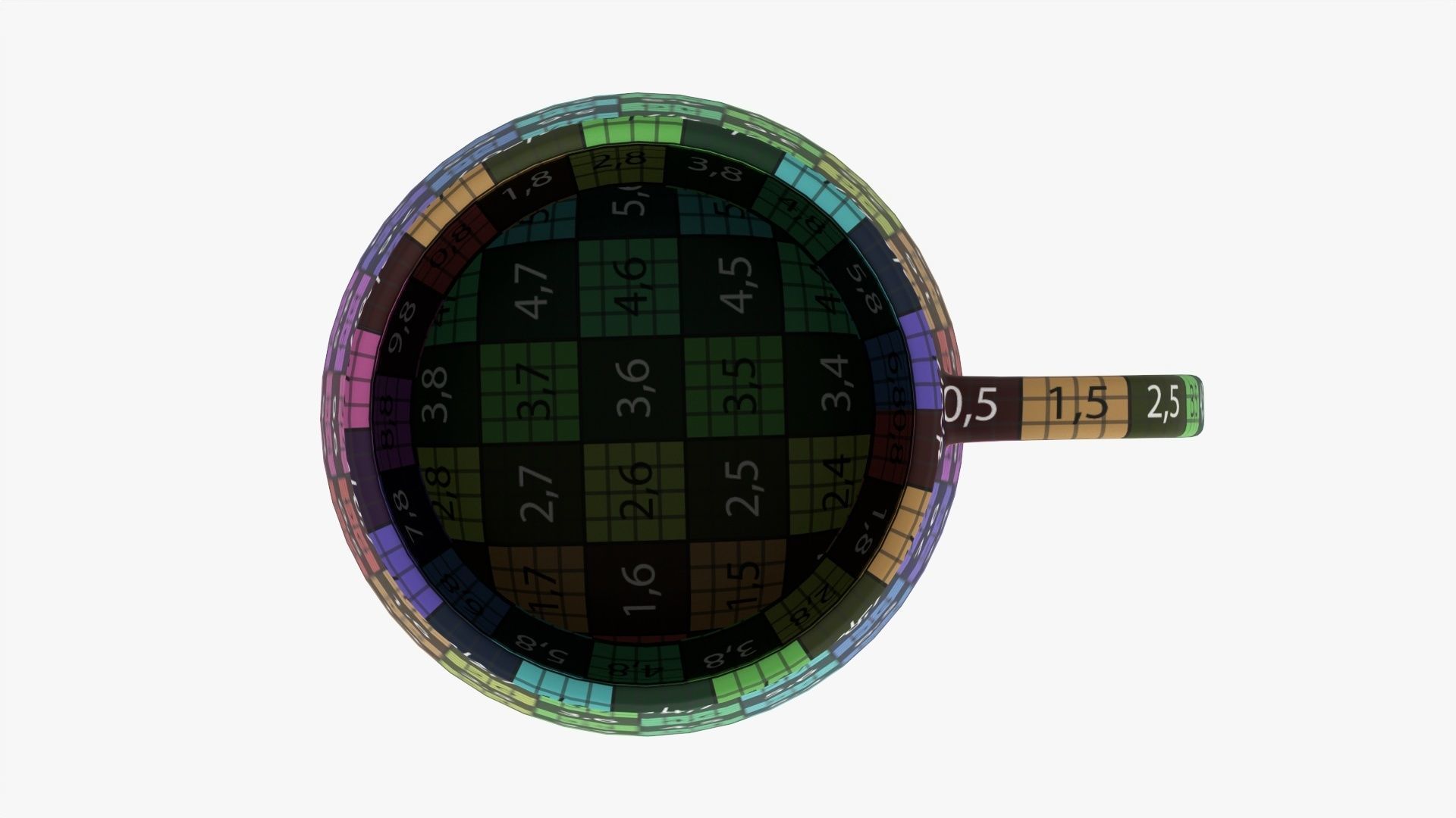 Coffee mug with handle 02 3D model_17