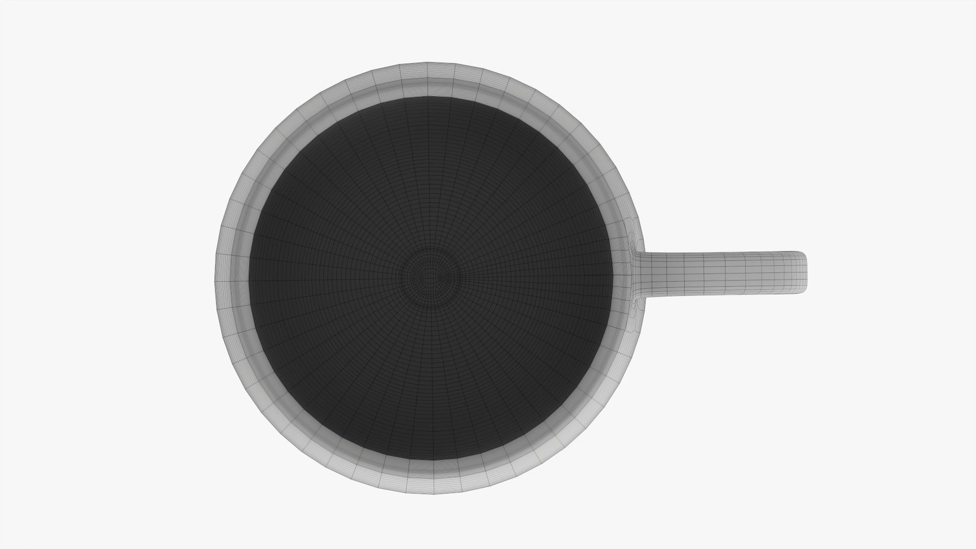 Coffee mug with handle 02 3D model_11