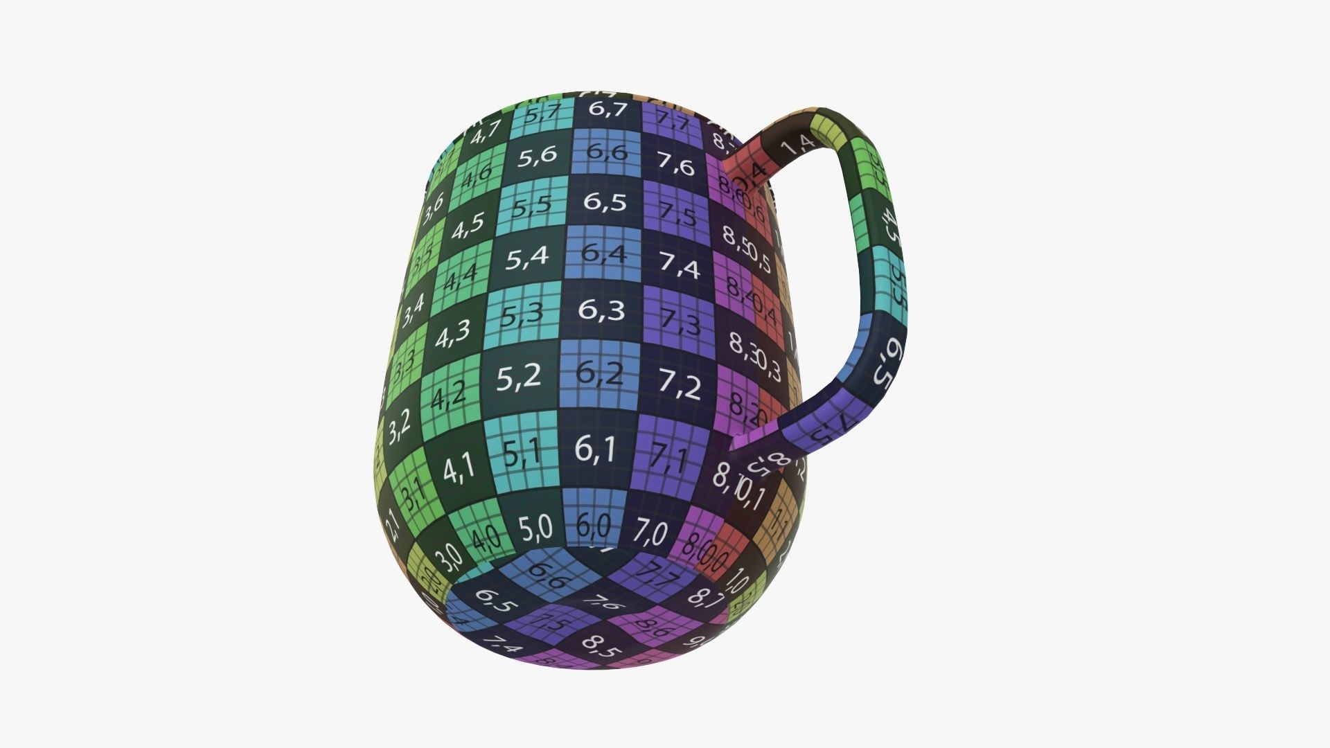 Coffee mug with handle 02 3D model_14