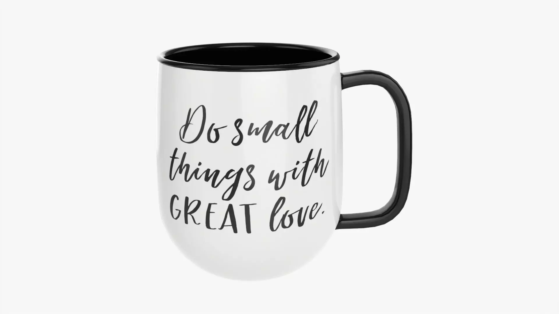 Coffee mug with handle 02 3D model_0