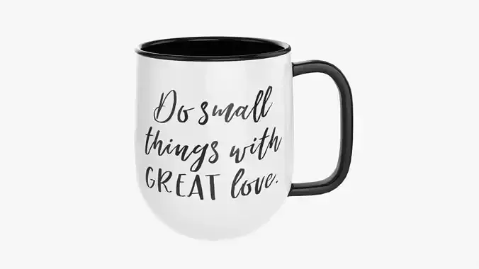 Coffee mug with handle 02