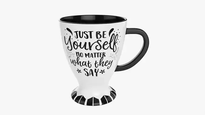 Coffee mug with handle 03