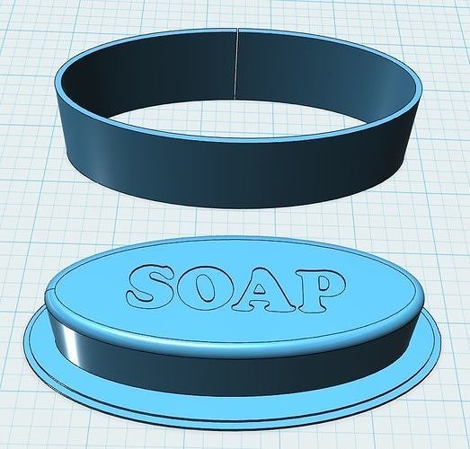 Oval soap master for silicone moulds Free 3D print model