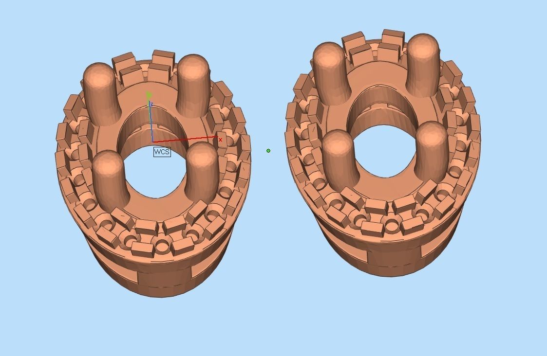 Ovel shape halo Diamond-earrings for woman 3D print model_6