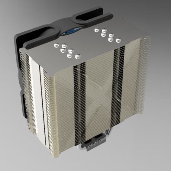 CPU cooler 1 3D model_6