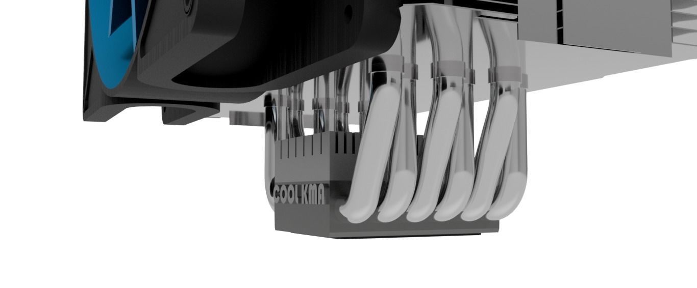 CPU cooler 1 3D model_4