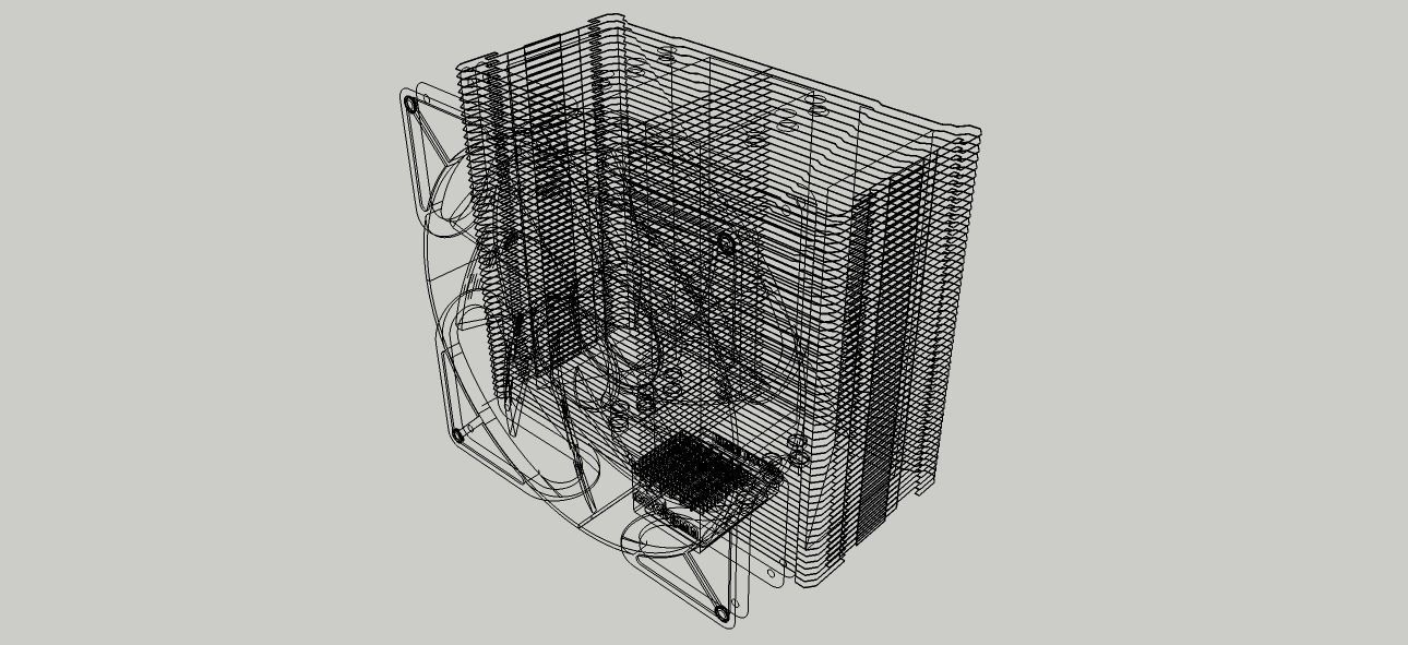 CPU cooler 1 3D model_11