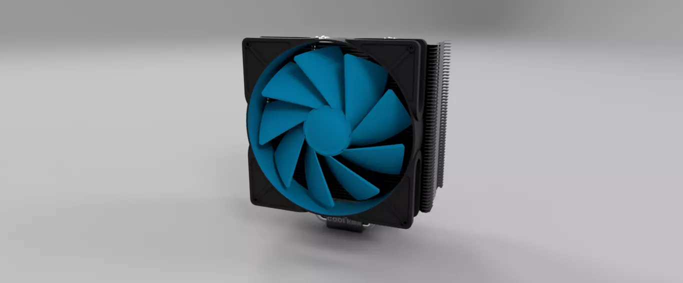 CPU cooler 1 3D model_0