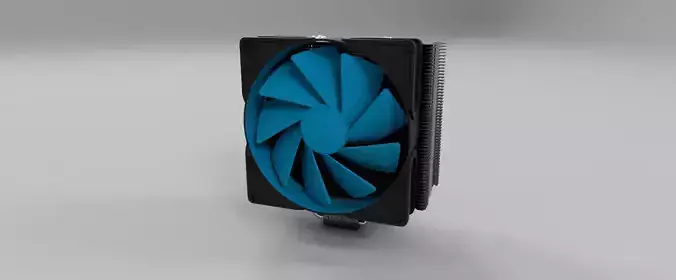 CPU cooler 1 3D model CPU cooler 1 3D model