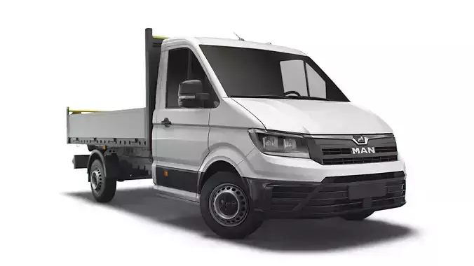 MAN TGE Single Cab Tipper 2021 3D model
