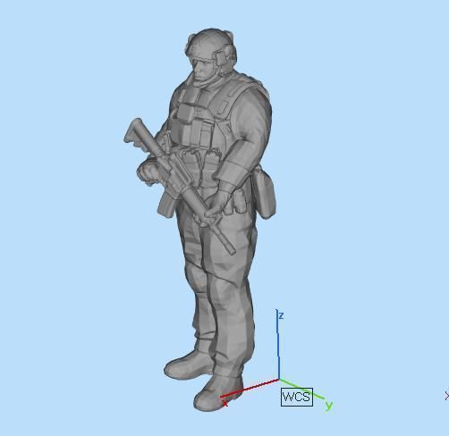 US Soilder 3D print model_1