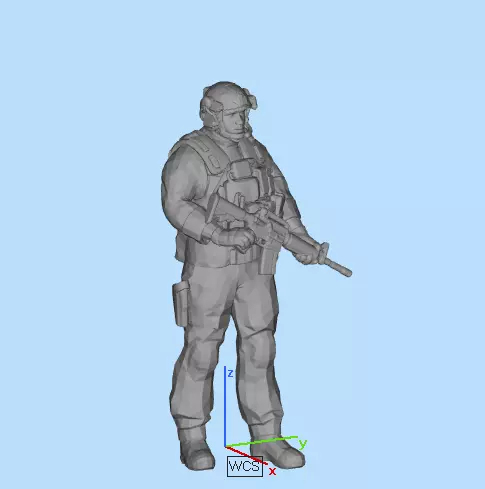 US Soilder 3D print model_0