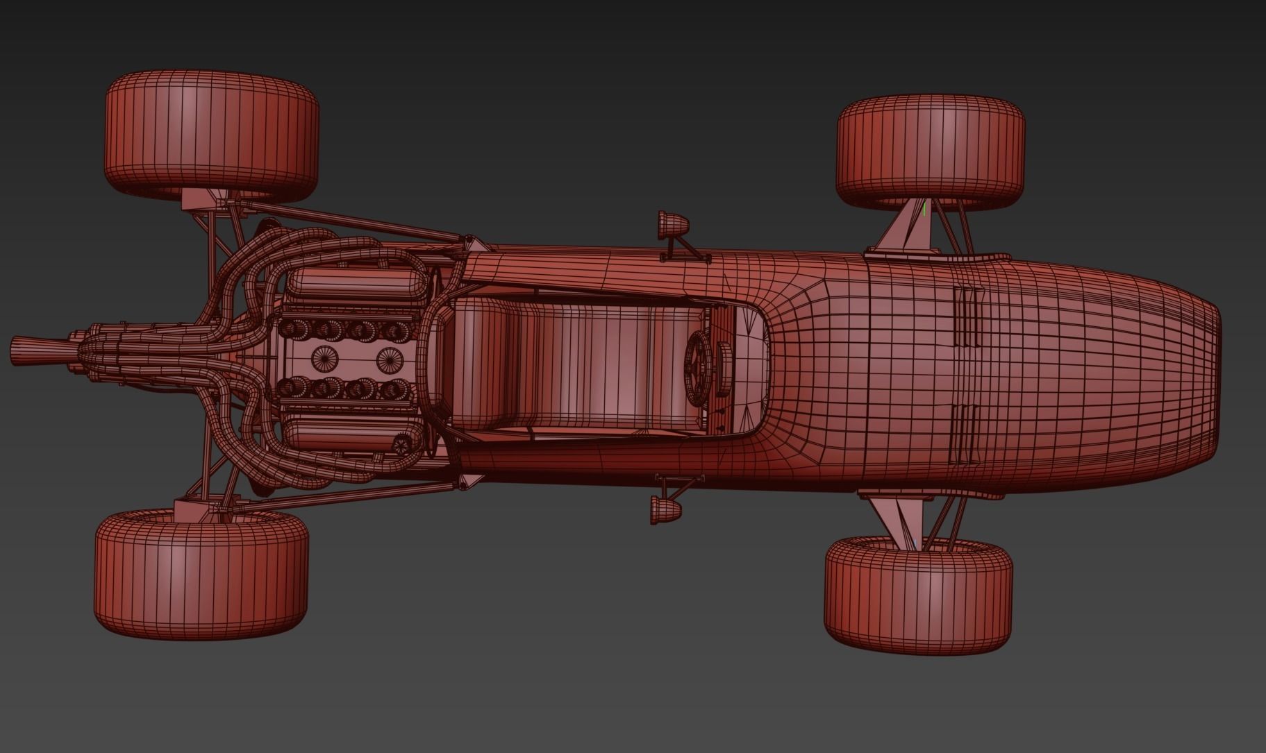 Bolide Rigged Race Car Low-poly 3D model_14