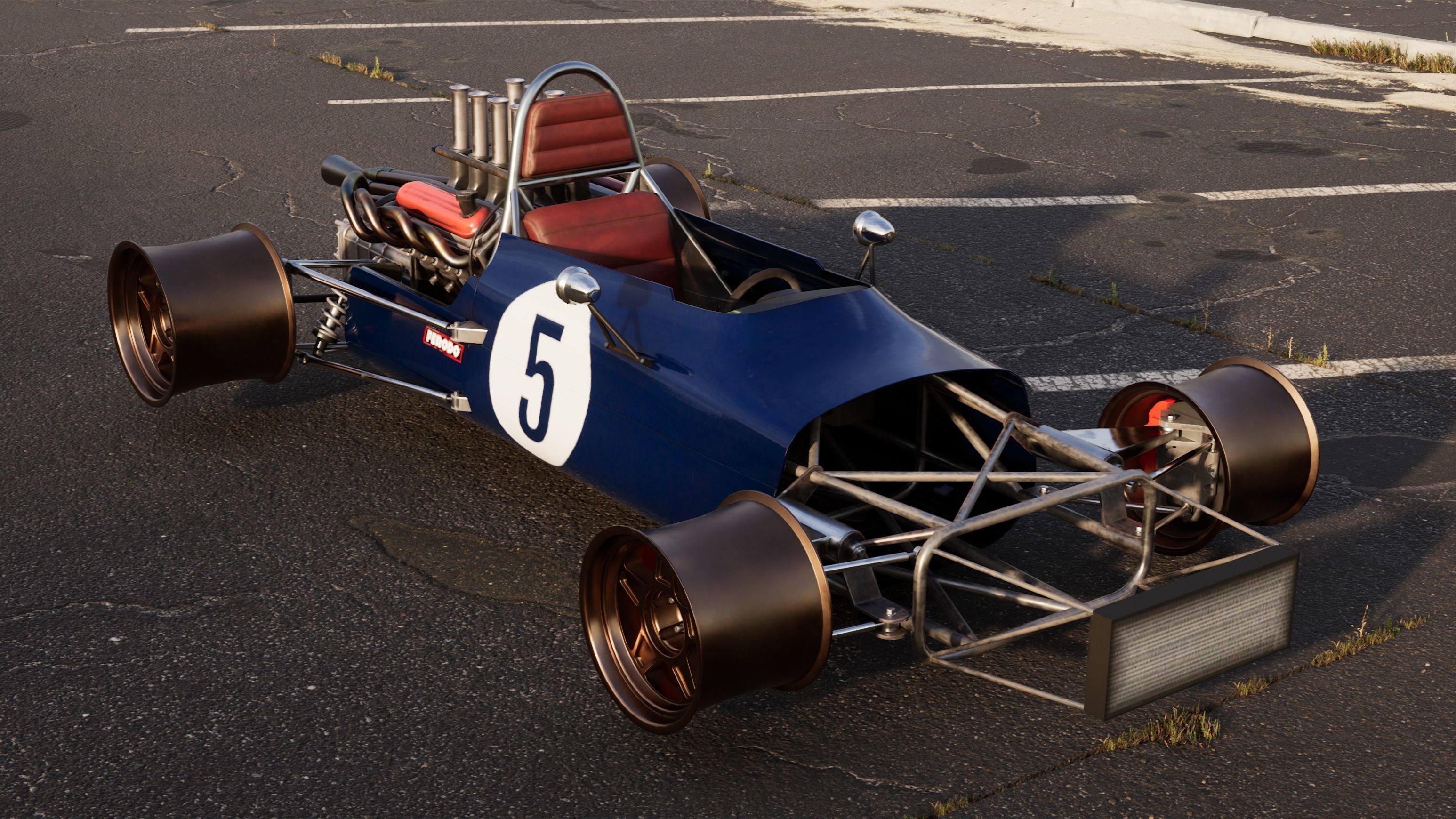 Bolide Rigged Race Car Low-poly 3D model_11