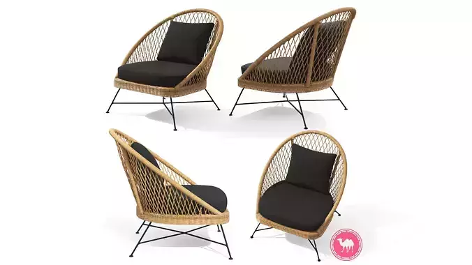 Aeri Slate Gray Lounge Chair