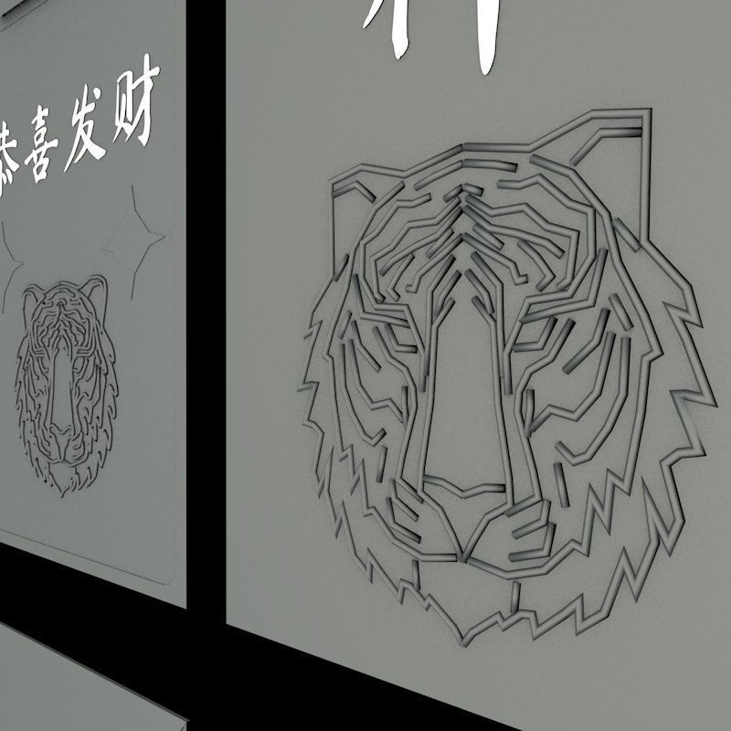 Chinese Red Envelopes Hong Bao 3D model_19