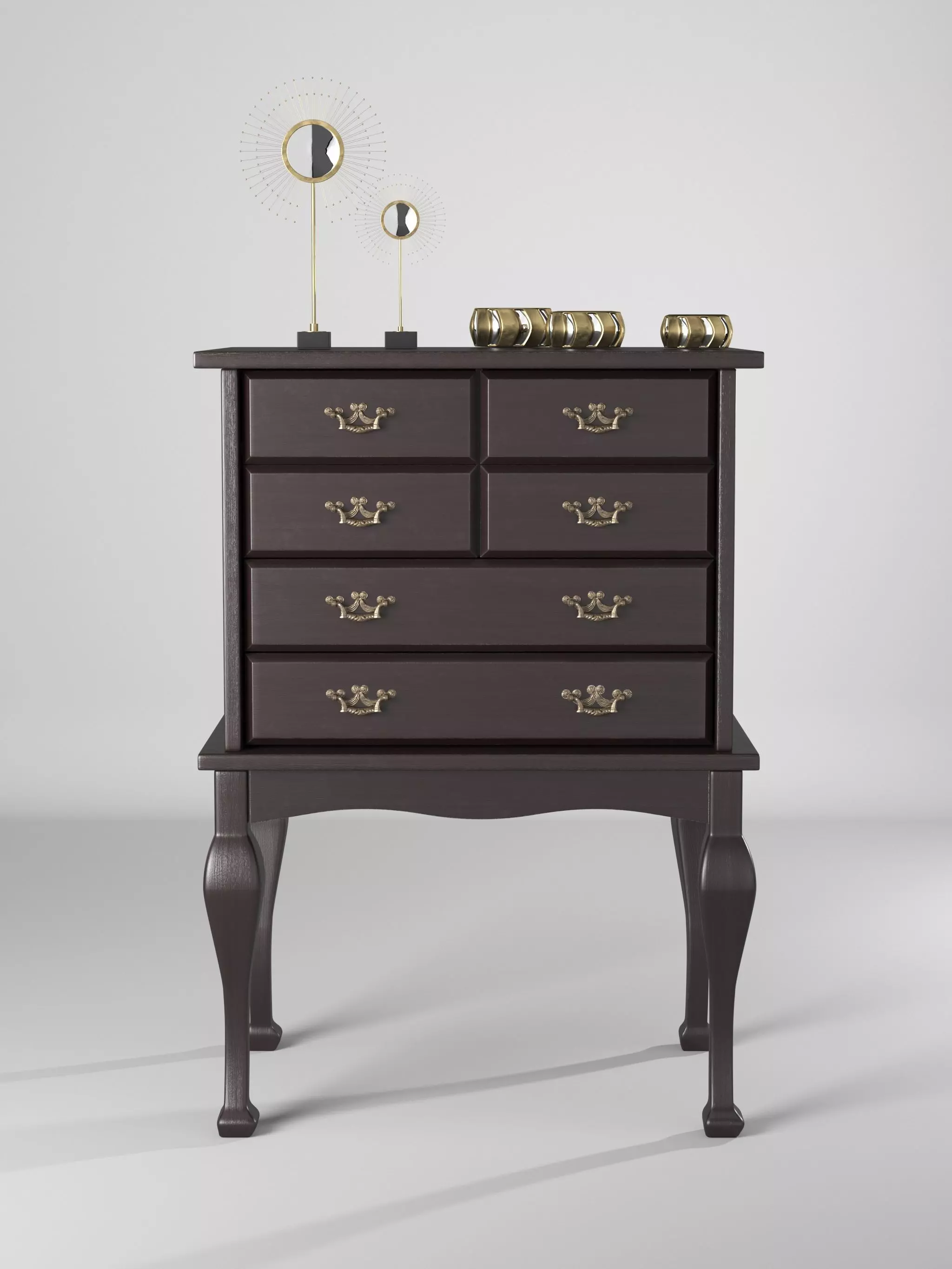 classic-drawer chest of drawers 3D model