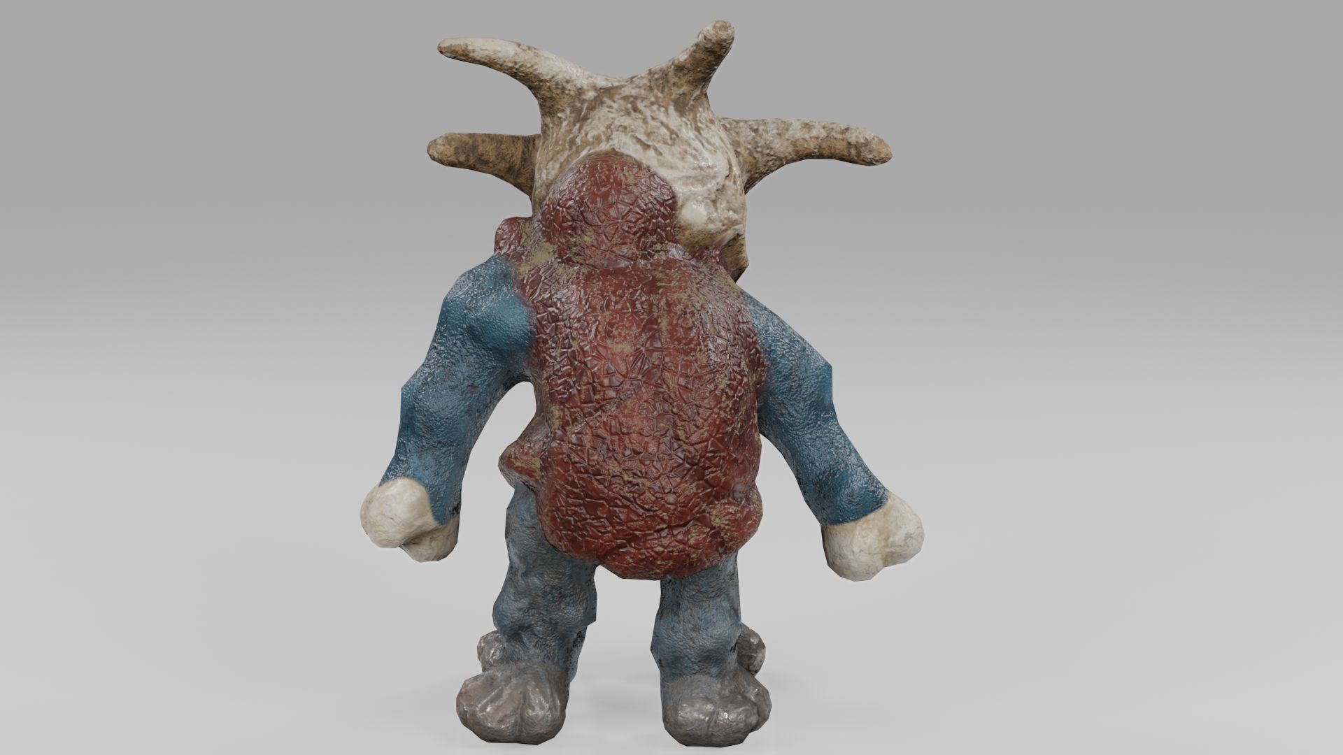 Stylized Monster Julermo Low-poly 3D model_9