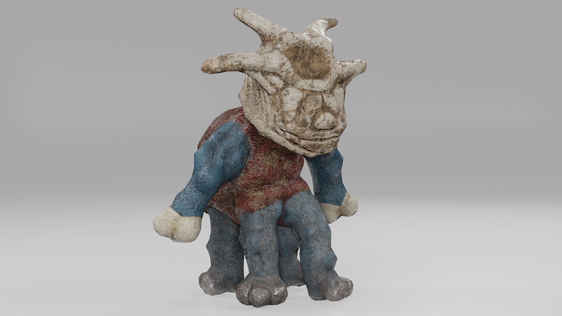 Stylized Monster Julermo Low-poly 3D model_7