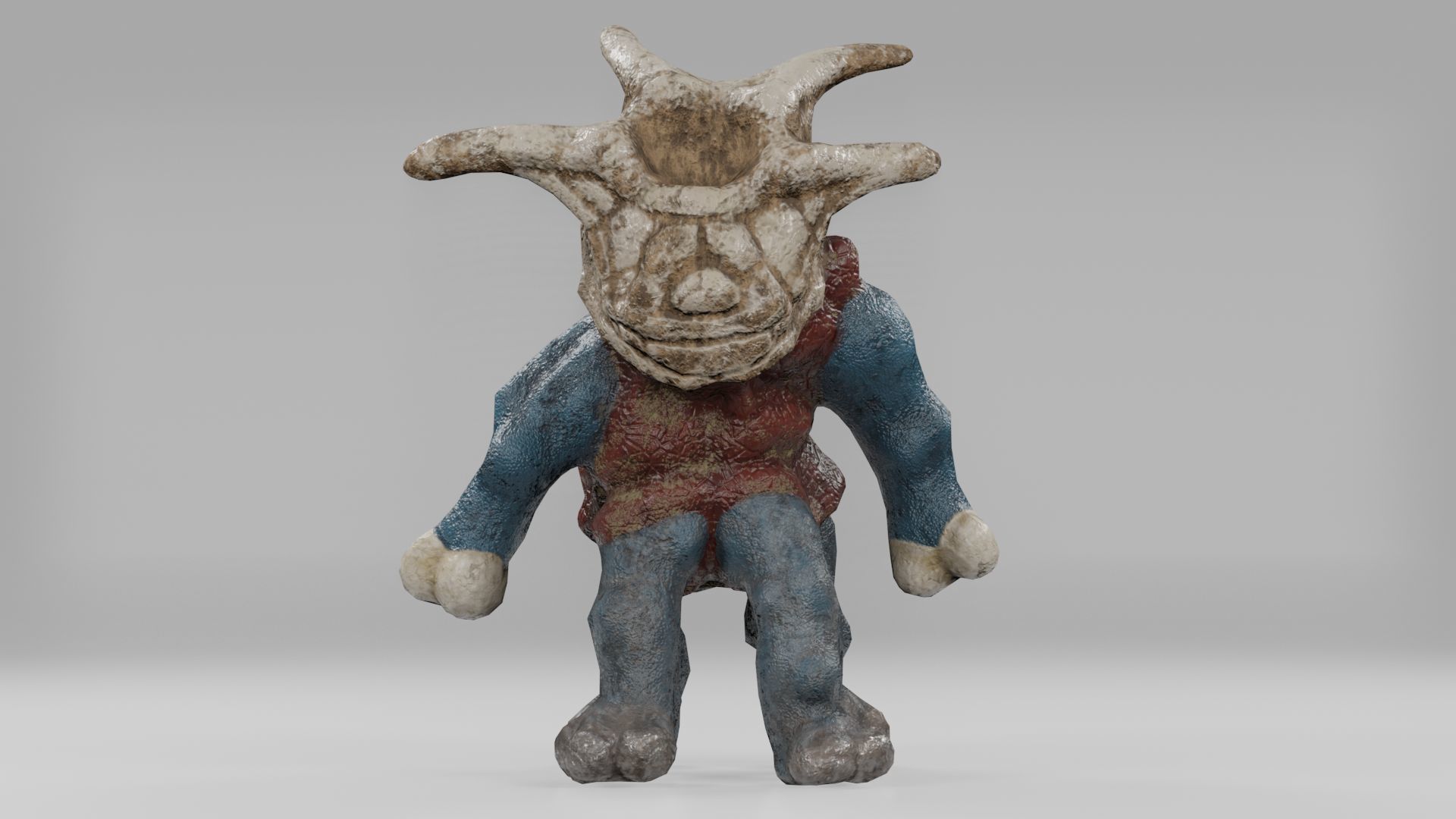 Stylized Monster Julermo Low-poly 3D model_6
