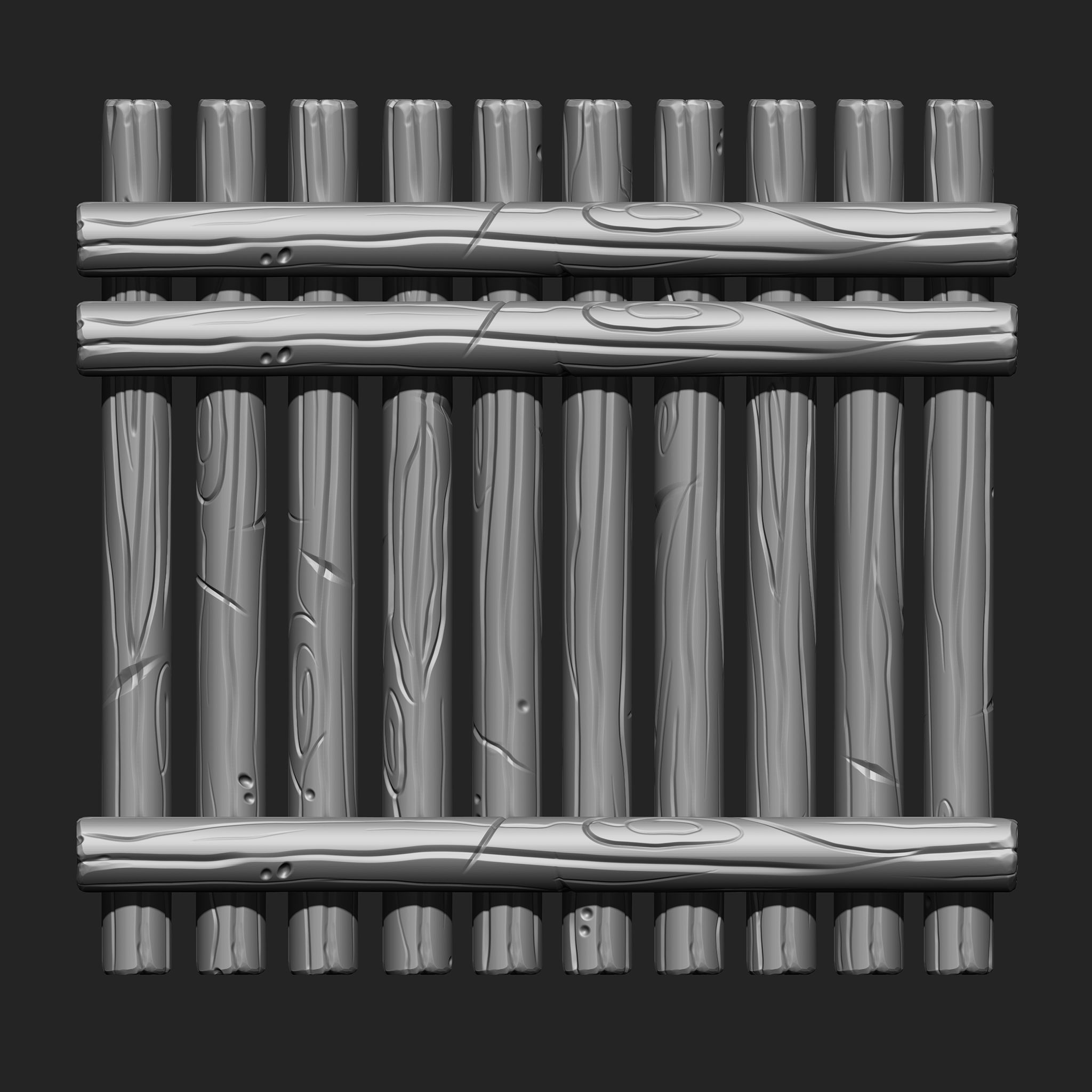 Stylized Wooden Plank IMM Brush Pack 21 in One 3D model_6