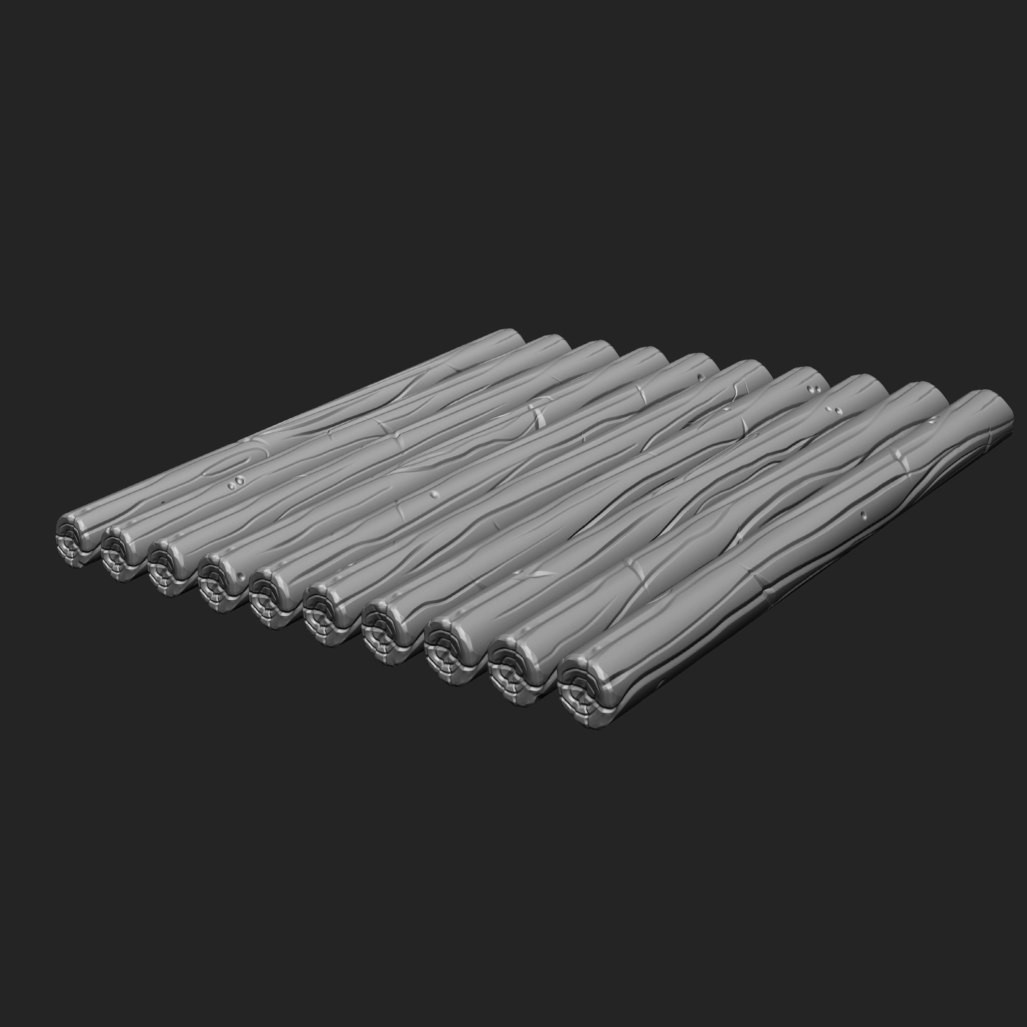 Stylized Wooden Plank IMM Brush Pack 21 in One 3D model_9