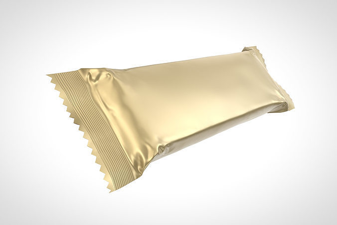 Chocolate Bar 45g Packaging Low-poly 3D model 4