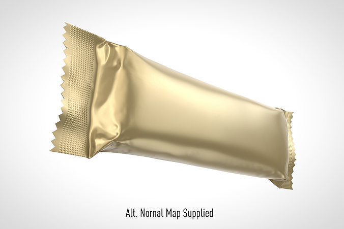 Chocolate Bar 45g Packaging Low-poly 3D model 2