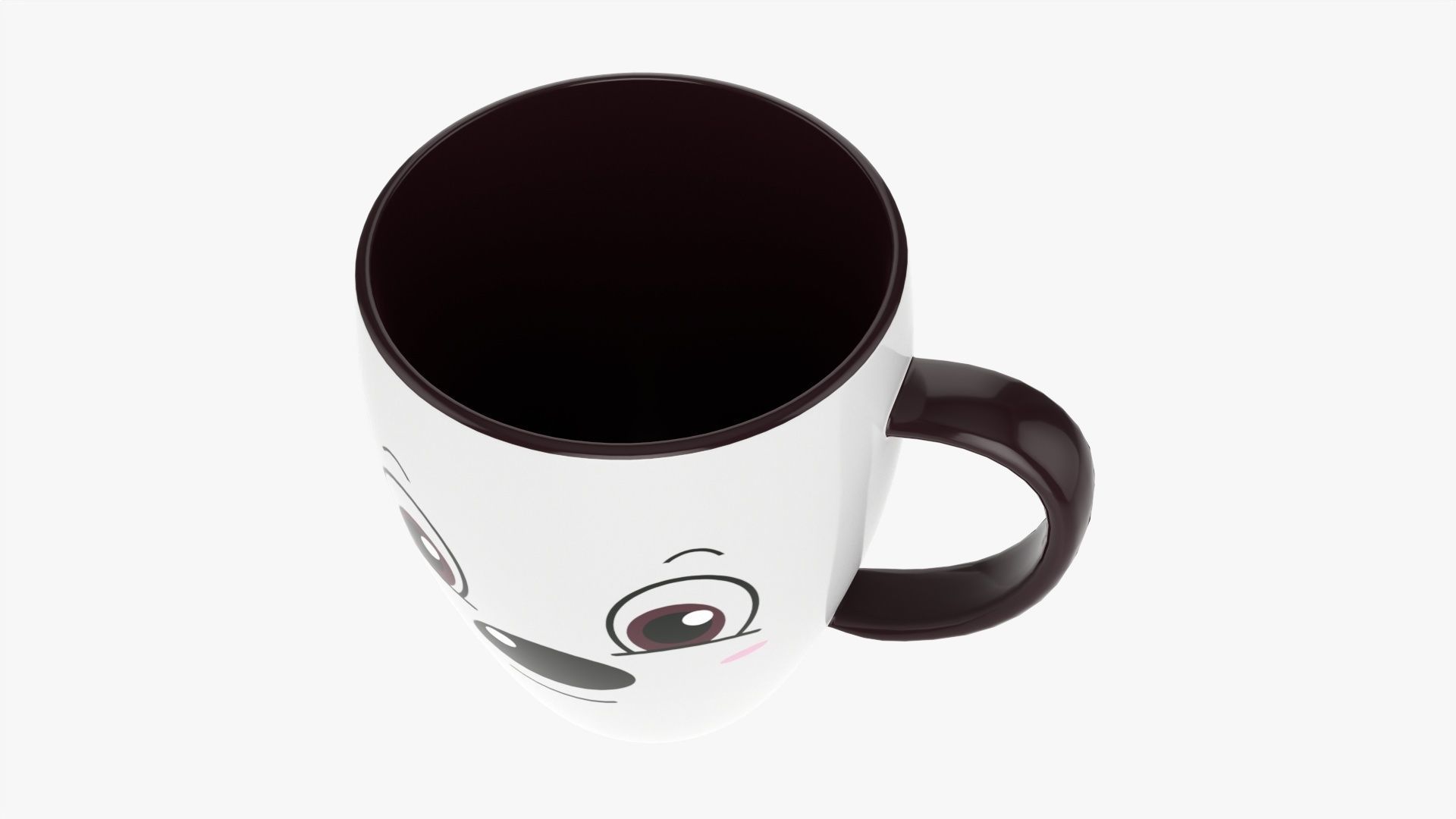 Coffee mug with handle 04 3D model_1
