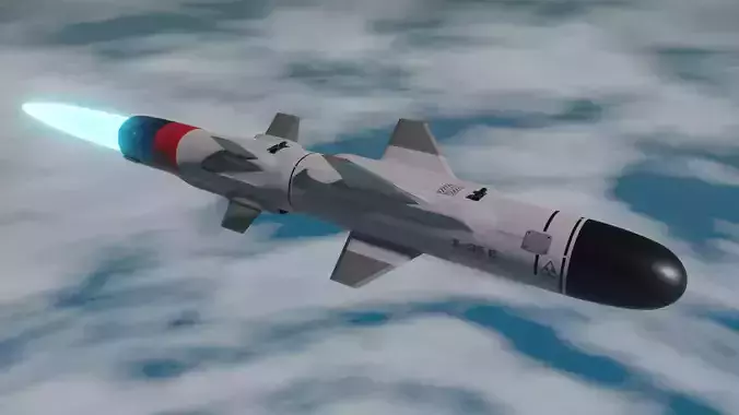 KH-35 Uran Subsonic cruise missile 3D model