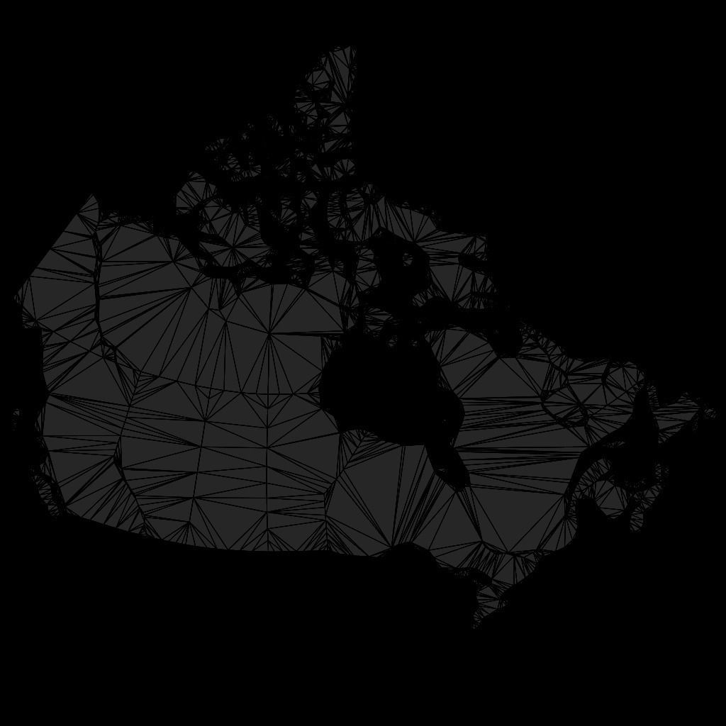 Geography - Canada Low-poly 3D model_7