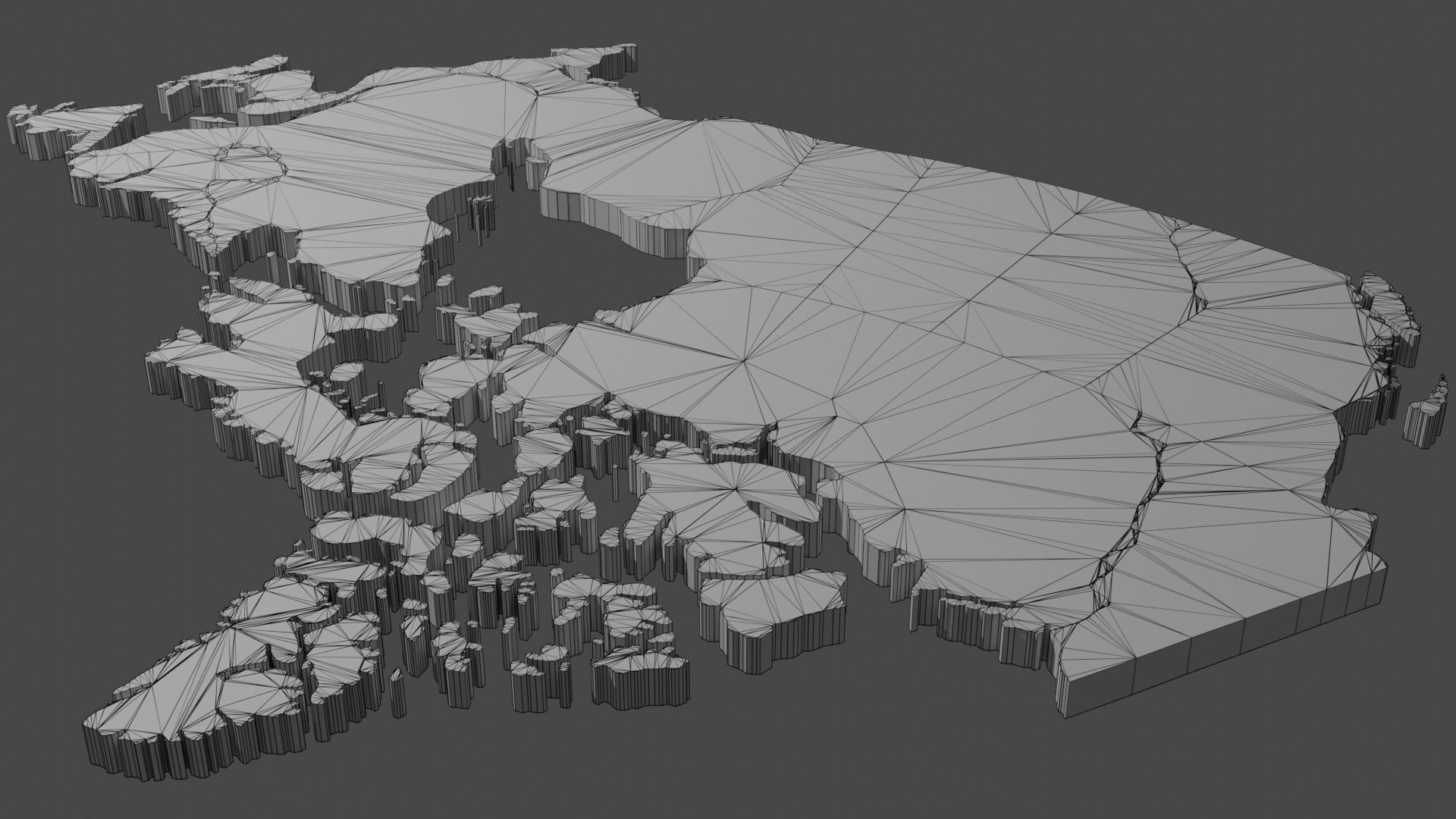 Geography - Canada Low-poly 3D model_3