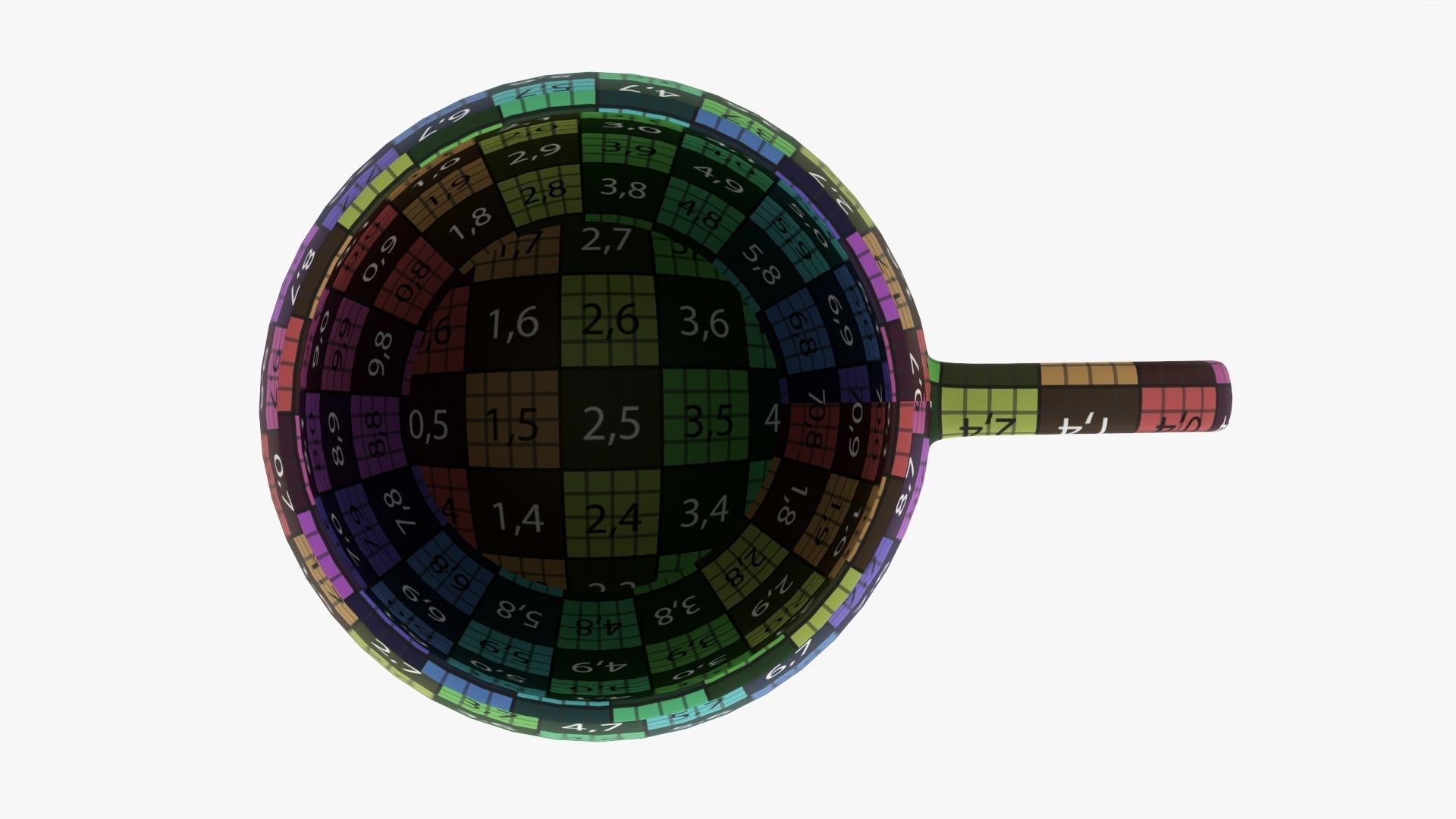 Coffee mug with handle 05 3D model_17