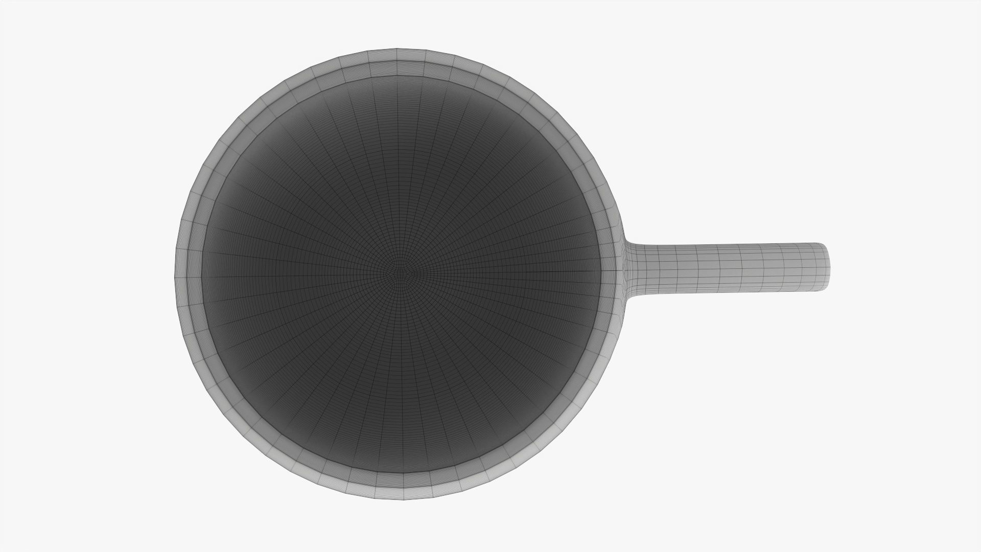 Coffee mug with handle 05 3D model_11