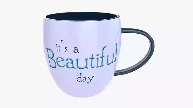 Coffee mug with handle 05