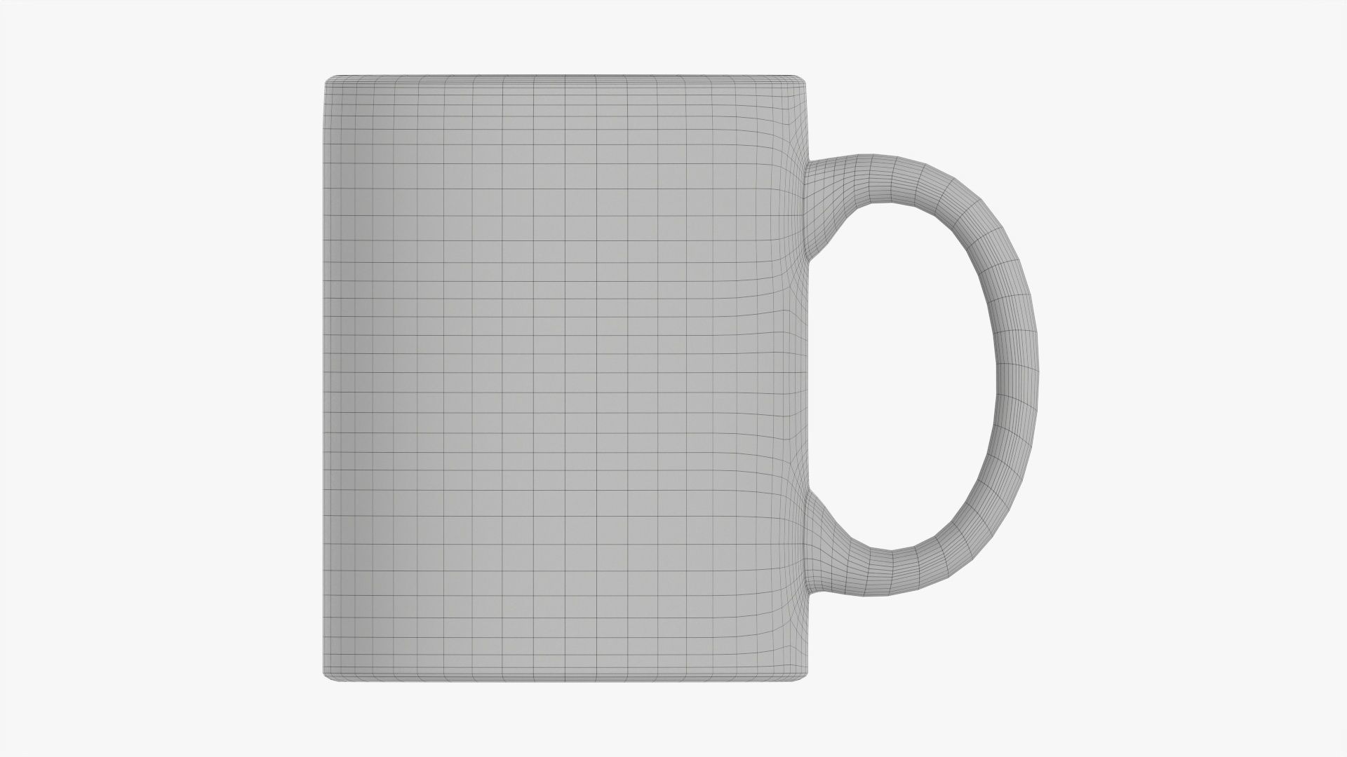 Coffee mug with handle 06 3D model_9