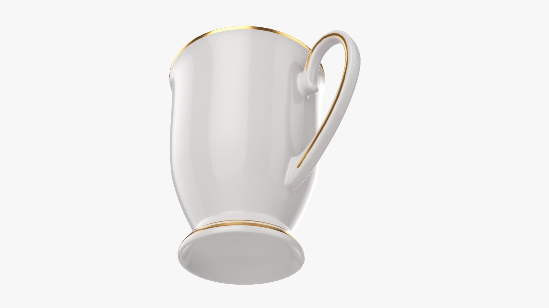 Coffee mug with handle 07 3D model_2