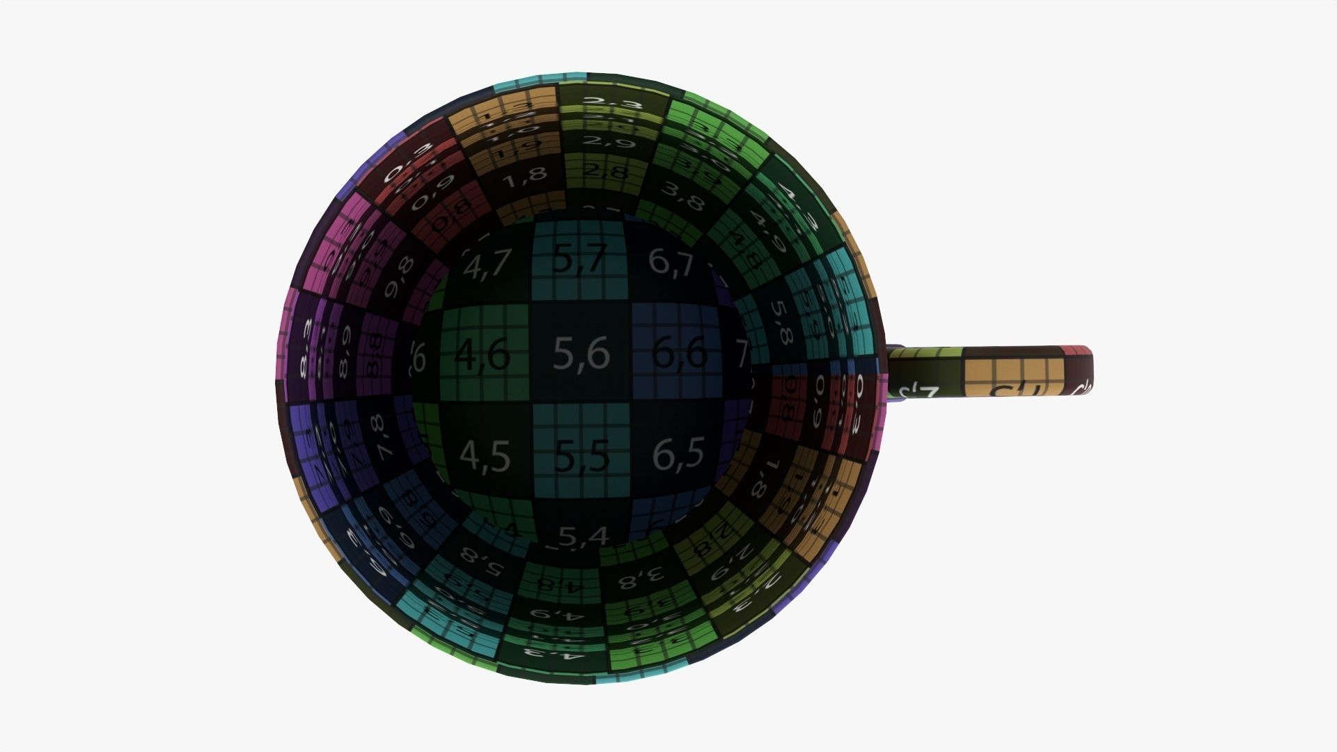 Coffee mug with handle 07 3D model_17