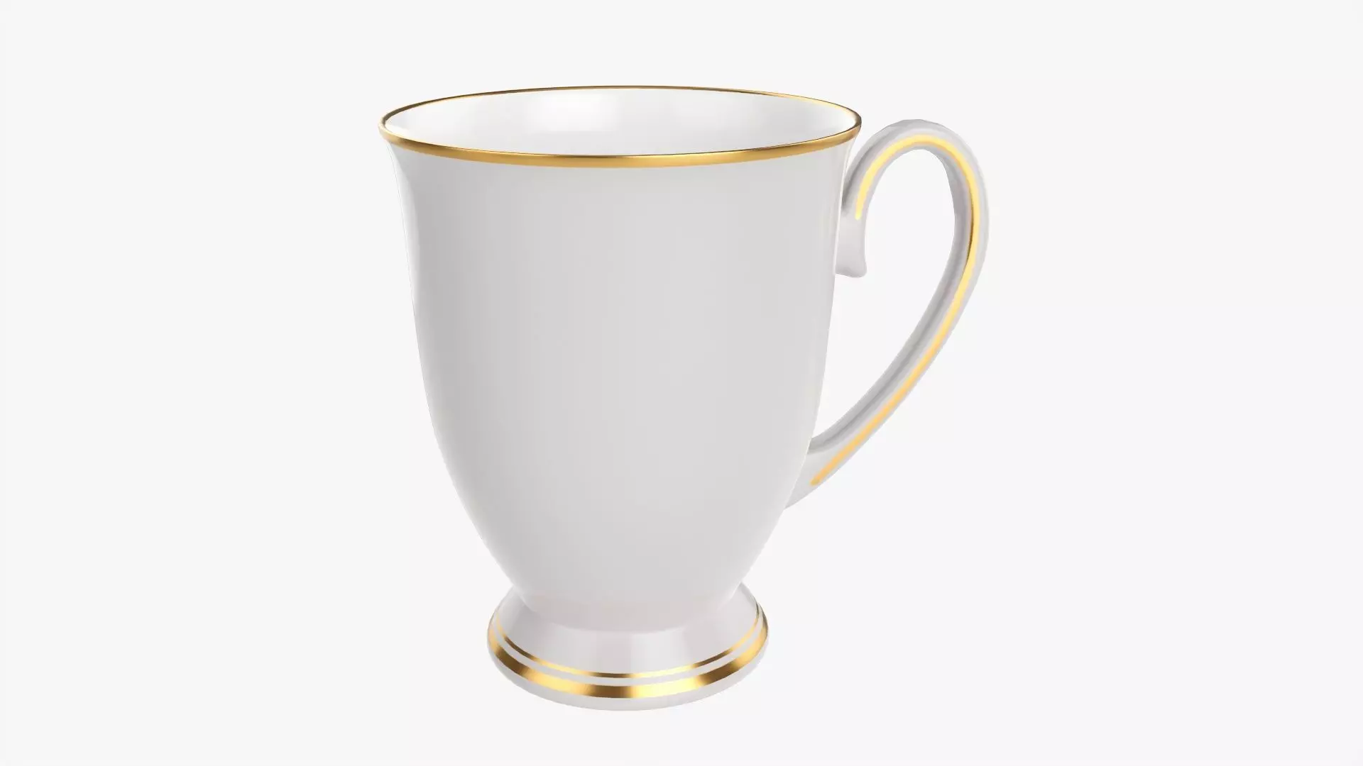 Coffee mug with handle 07 3D model_0