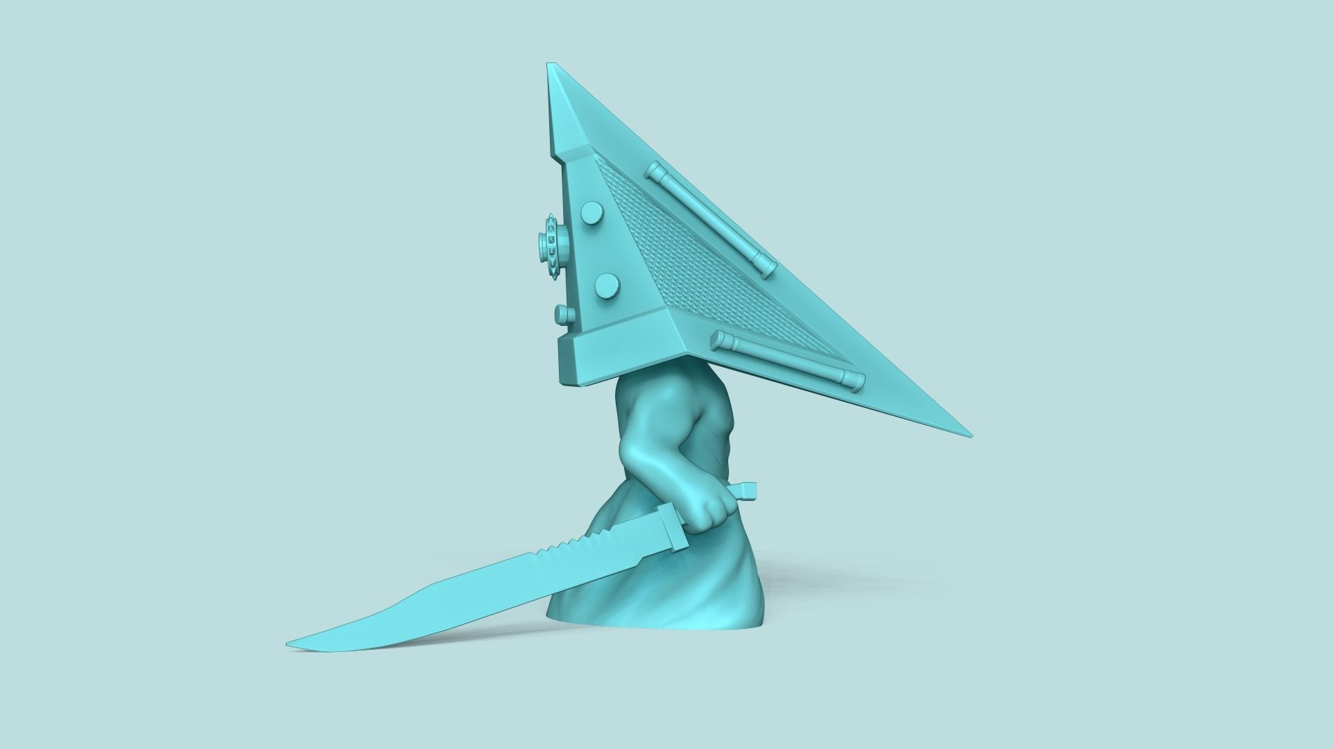 Pyramid Head Chibi - Funko Style - Silent Hill 3D print model_2