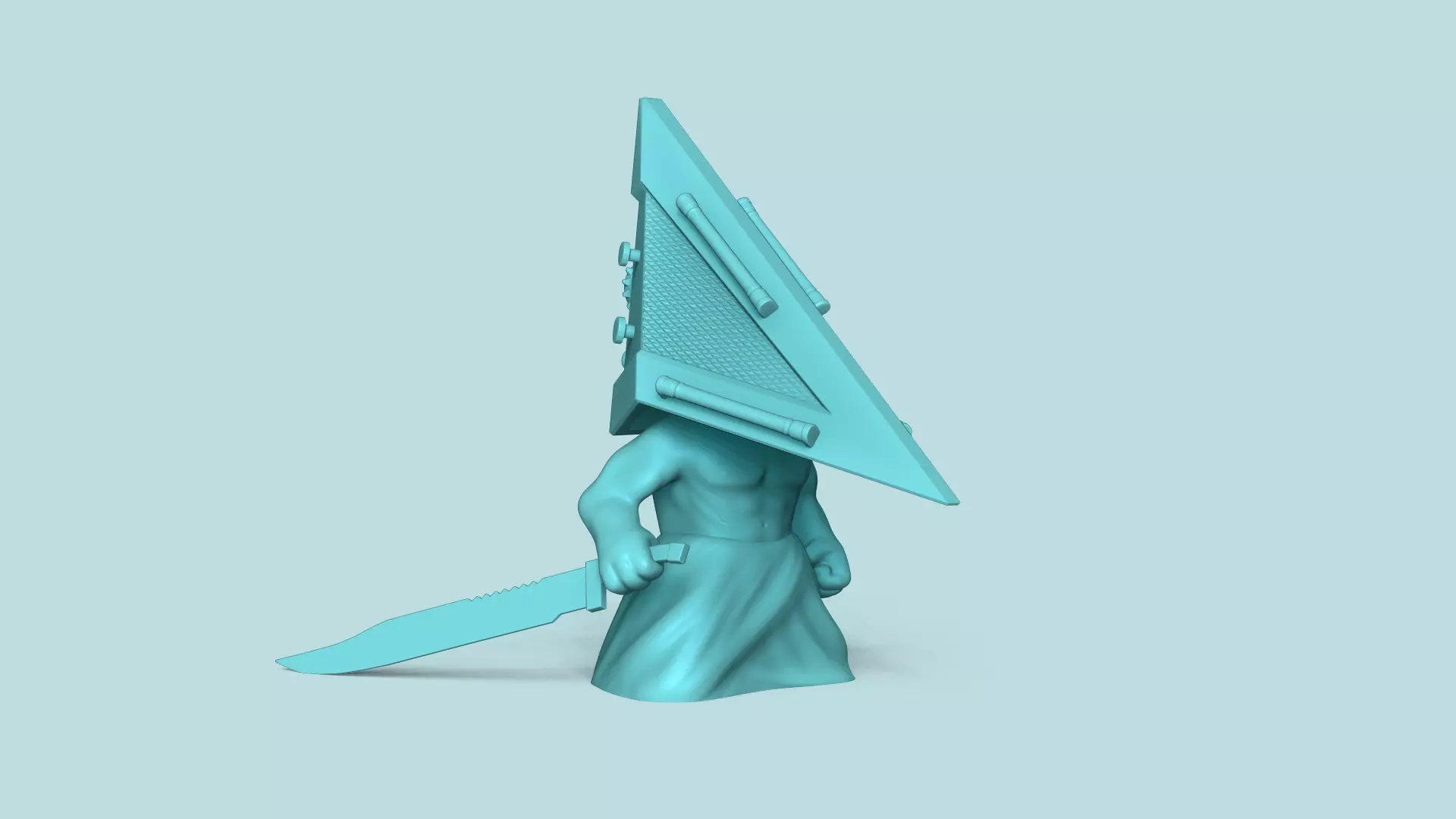 Pyramid Head Chibi - Funko Style - Silent Hill 3D print model_0