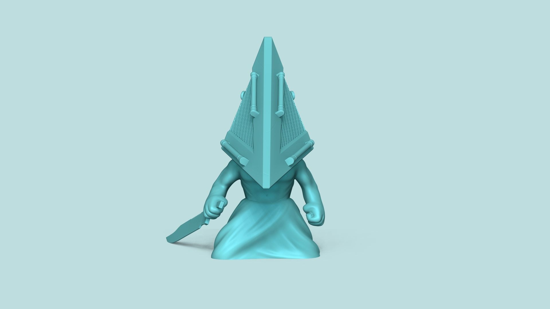 Pyramid Head Chibi - Funko Style - Silent Hill 3D print model_1