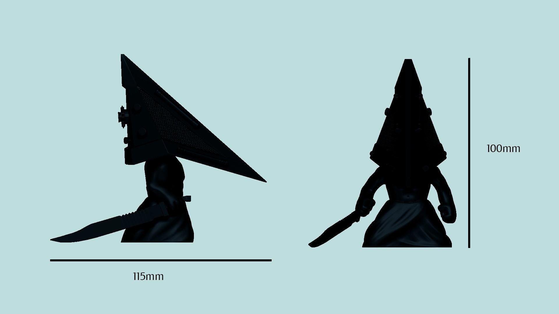 Pyramid Head Chibi - Funko Style - Silent Hill 3D print model_8