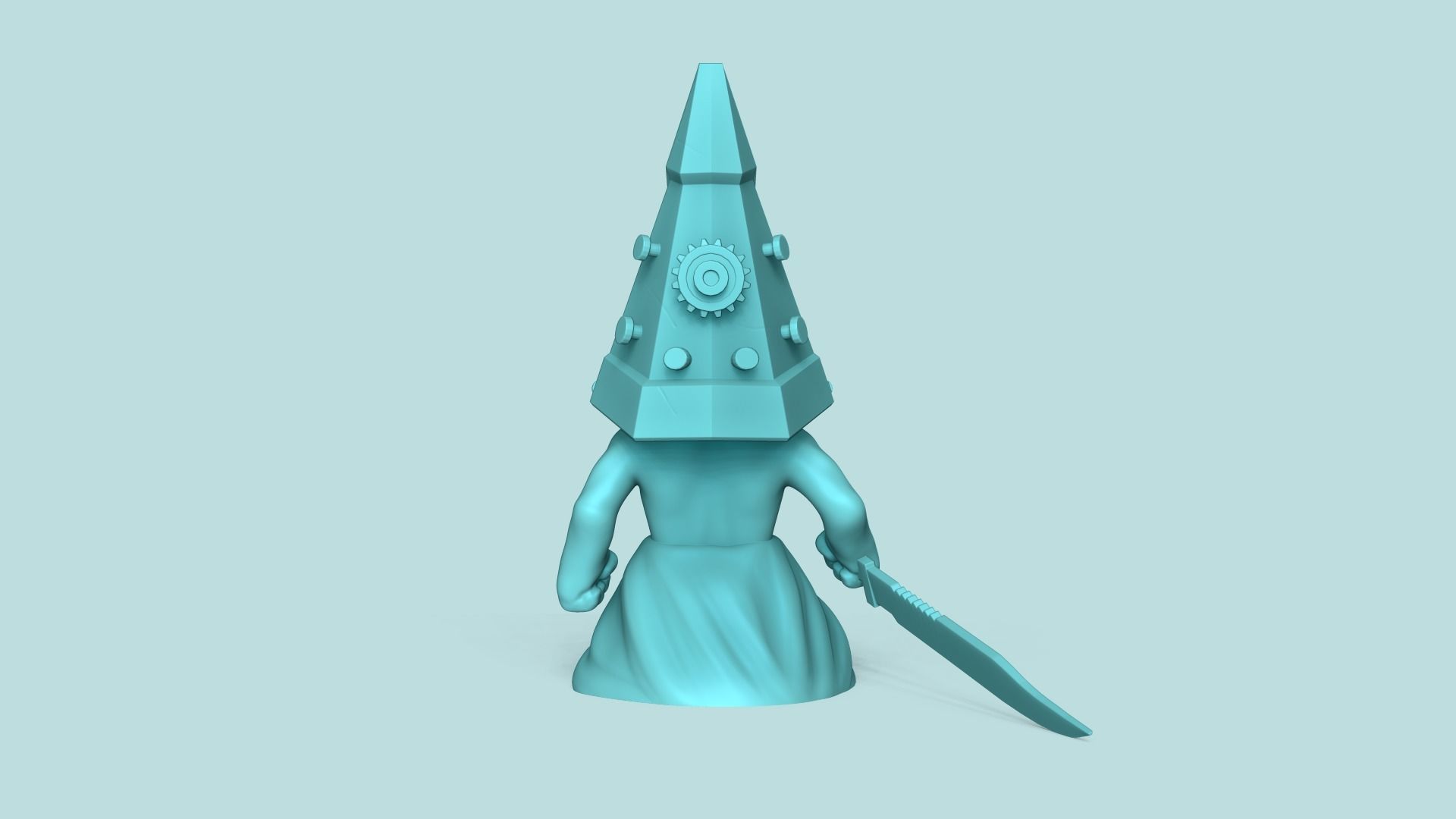 Pyramid Head Chibi - Funko Style - Silent Hill 3D print model_3