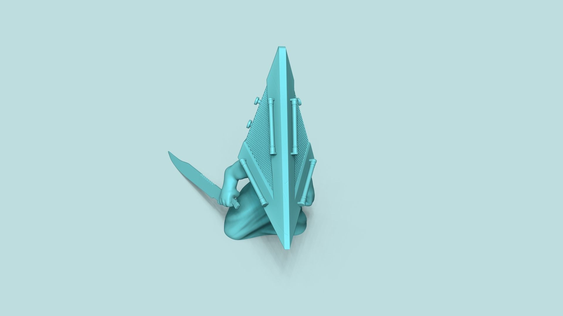 Pyramid Head Chibi - Funko Style - Silent Hill 3D print model_4