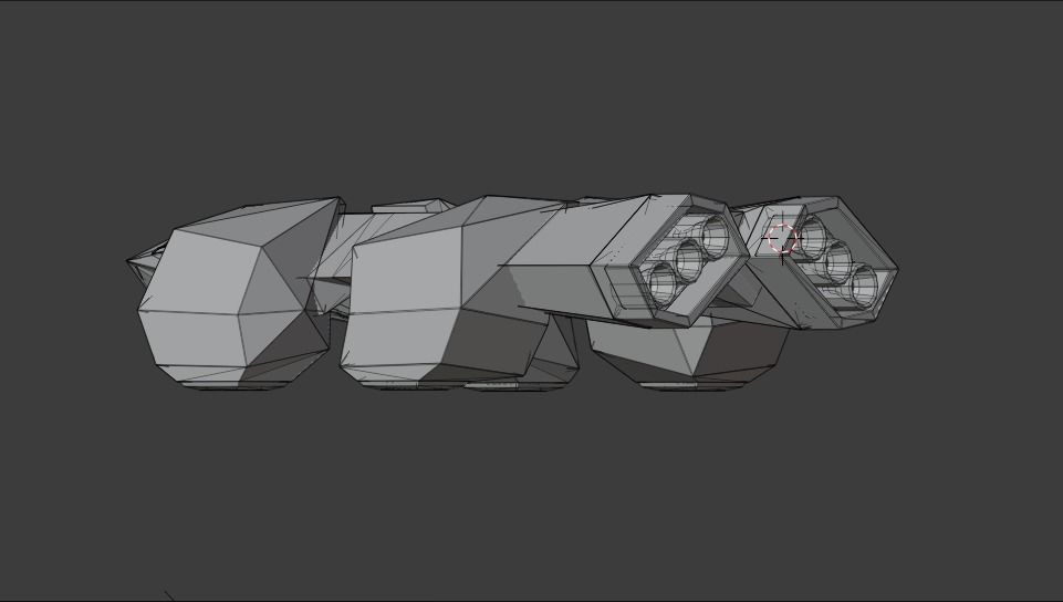 Endurence Interstellar Spaceship Low-poly 3D model_19