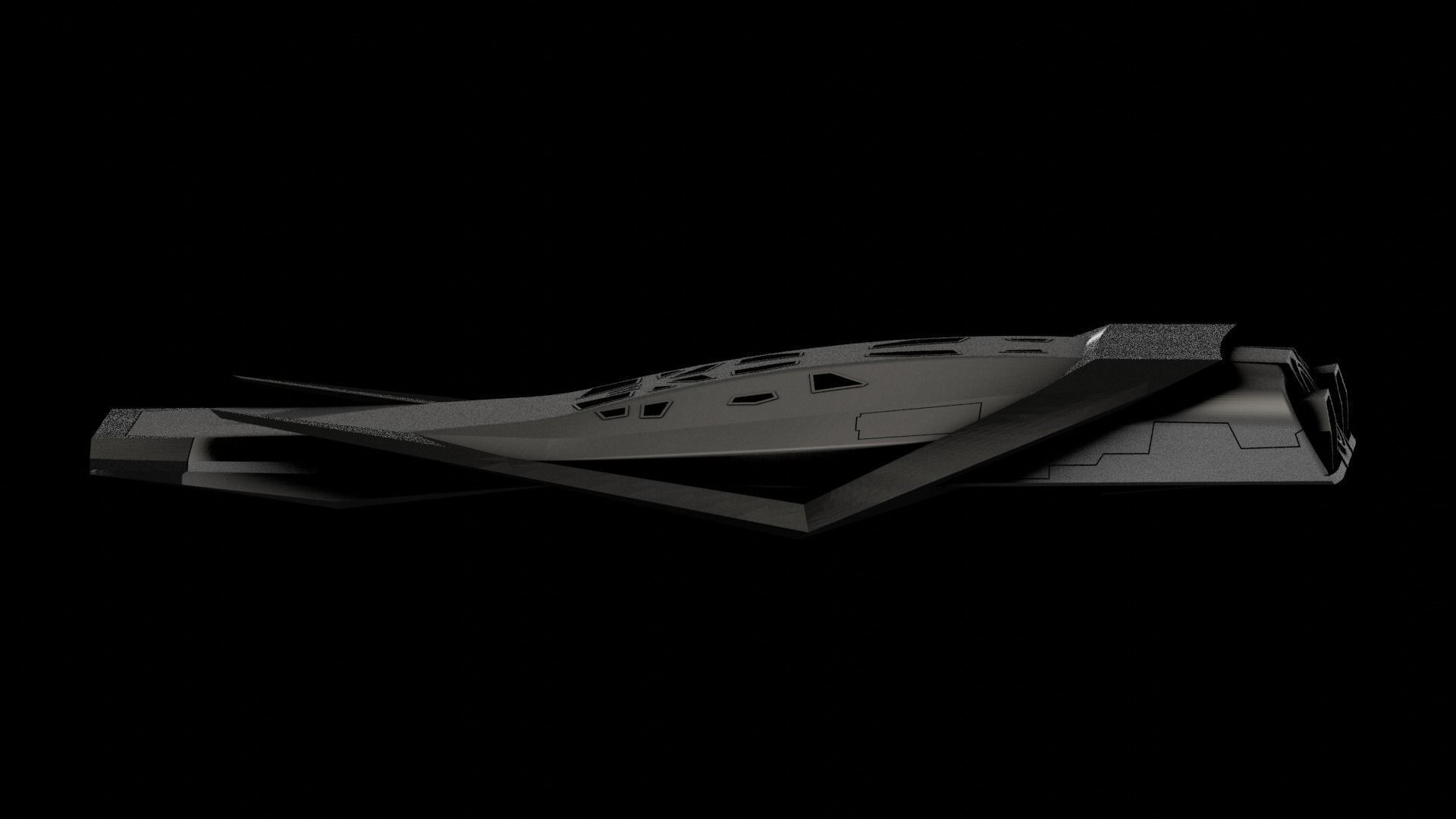 Endurence Interstellar Spaceship Low-poly 3D model_23