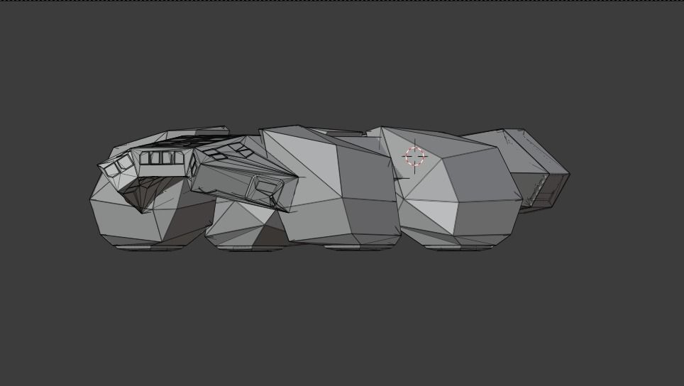 Endurence Interstellar Spaceship Low-poly 3D model_18