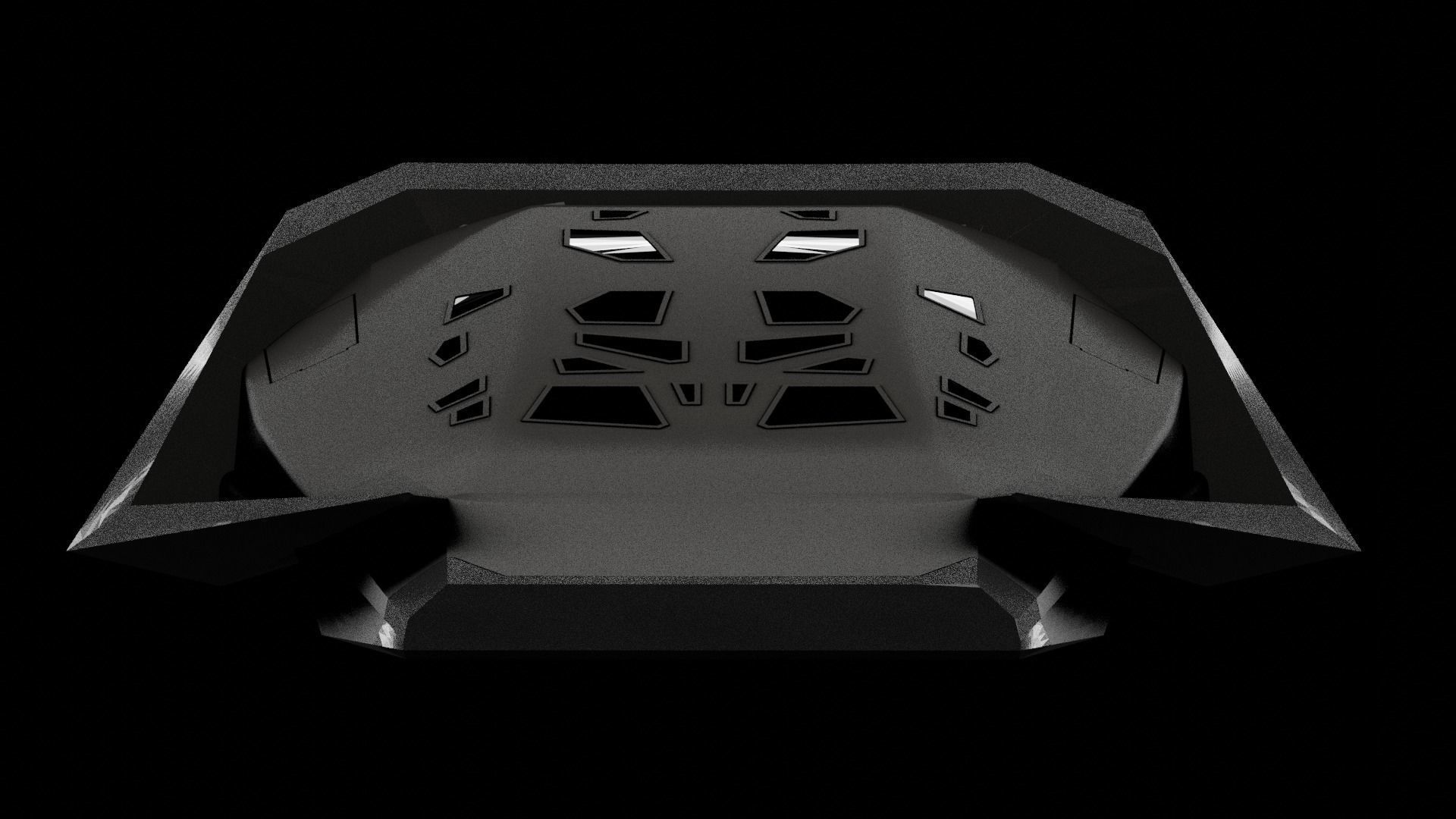 Endurence Interstellar Spaceship Low-poly 3D model_22