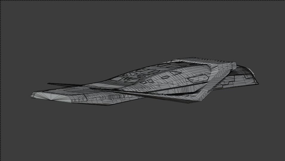 Endurence Interstellar Spaceship Low-poly 3D model_26